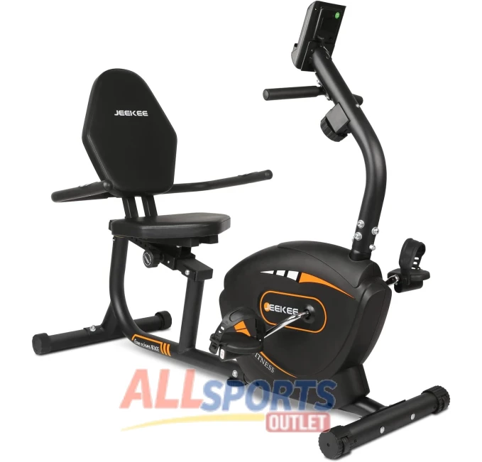 JEEKEE Recumbent Exercise Bike Indoor Cycling Fitness All Sports Outlet