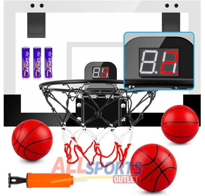 TREYWELL Mini Basketball Hoop with Electronic Scoreboard All Sports Outlet