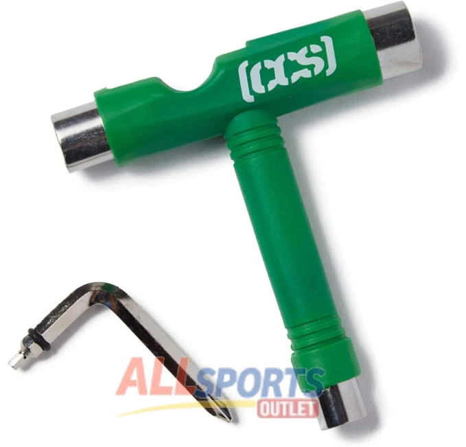 CCS Skateboard Tool All in One Metal T Tool Green All Sports Outlet