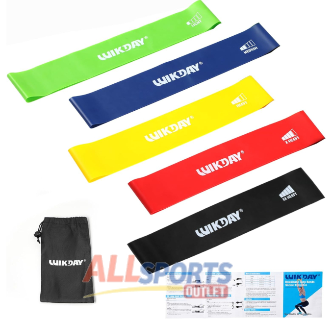 WIKDAY Resistance Bands Set for Stretching and Workout at All Sports Outlet