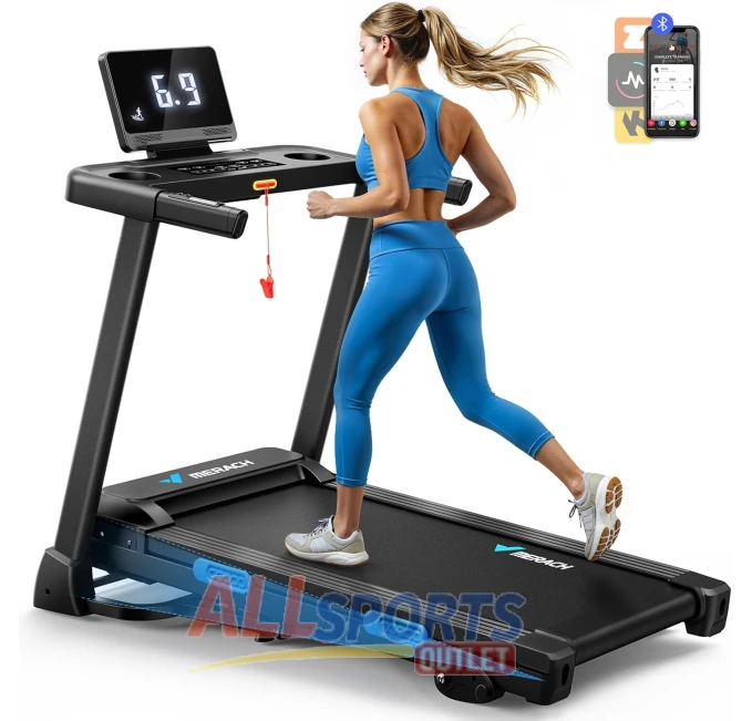 MERACH Foldable Treadmill for Home with Heart Rate Monitoring All Sports Outlet
