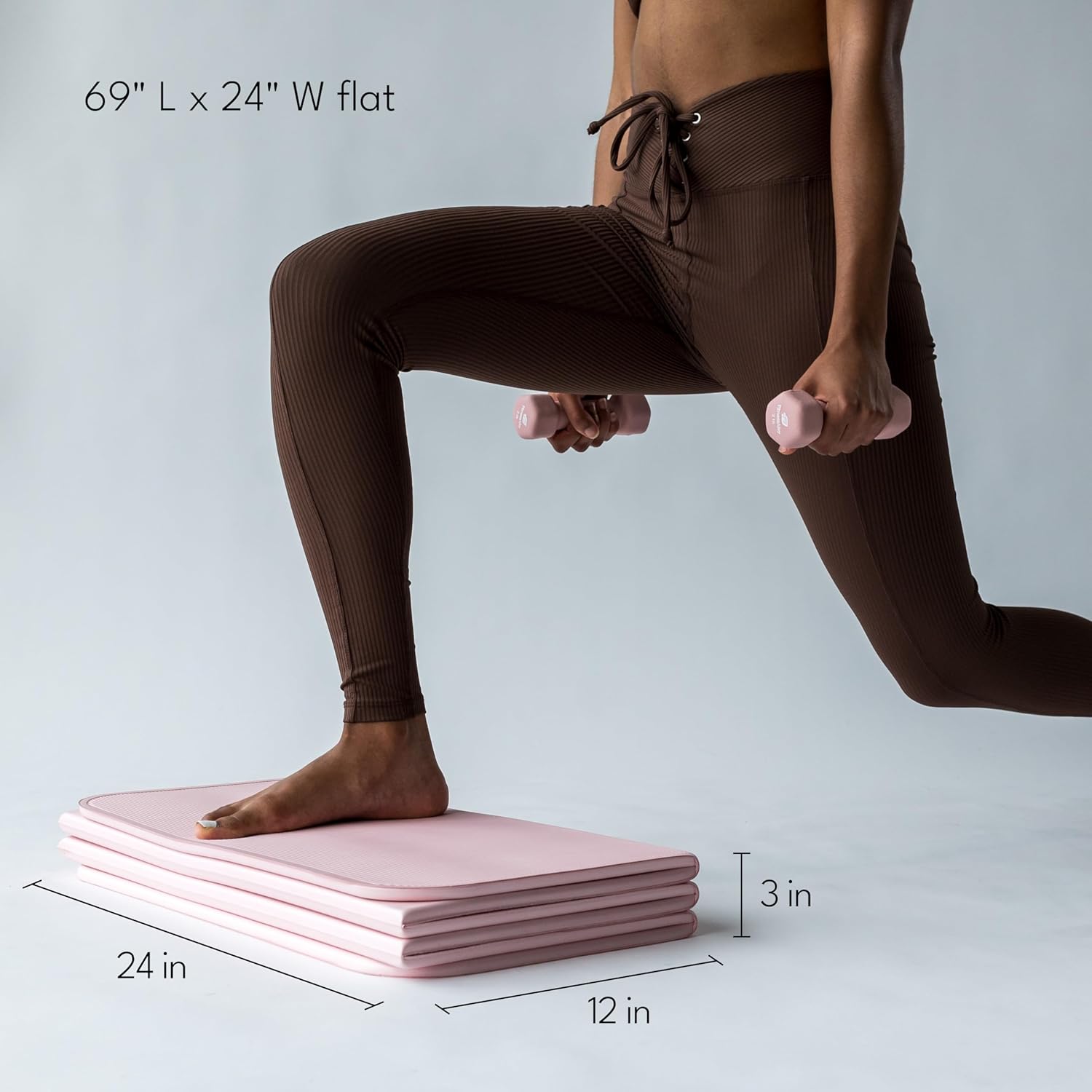 Stakt Foldable Fitness and Yoga Mat with Non-Slip Surface All Sports Outlet - Image 3