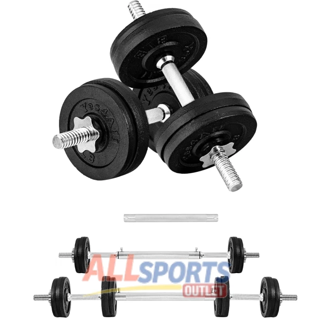 Yes4All Adjustable Dumbbell Set 60lbs with Connector at All Sports Outlet