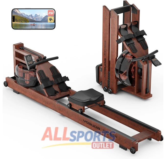 YOSUDA Water Rowing Machine for Home Use 400LBS by All Sports Outlet
