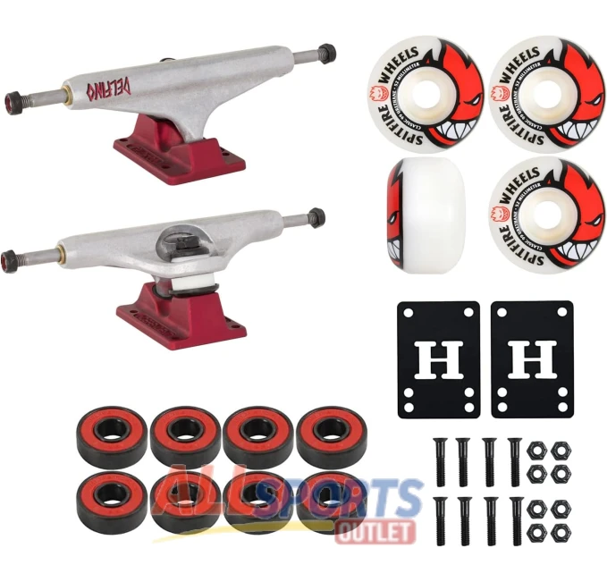 Independent Skateboard Trucks Delfino Pro Red 144 8.25 All Sports Outlet