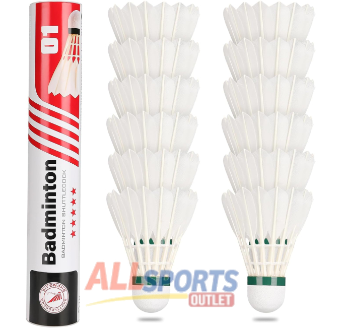 Philonext Goose Feather Badminton Shuttlecocks for Training