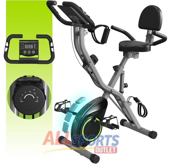 LINBOLUSA Indoor Exercise Bike for Seniors Home Workout All Sports Outlet