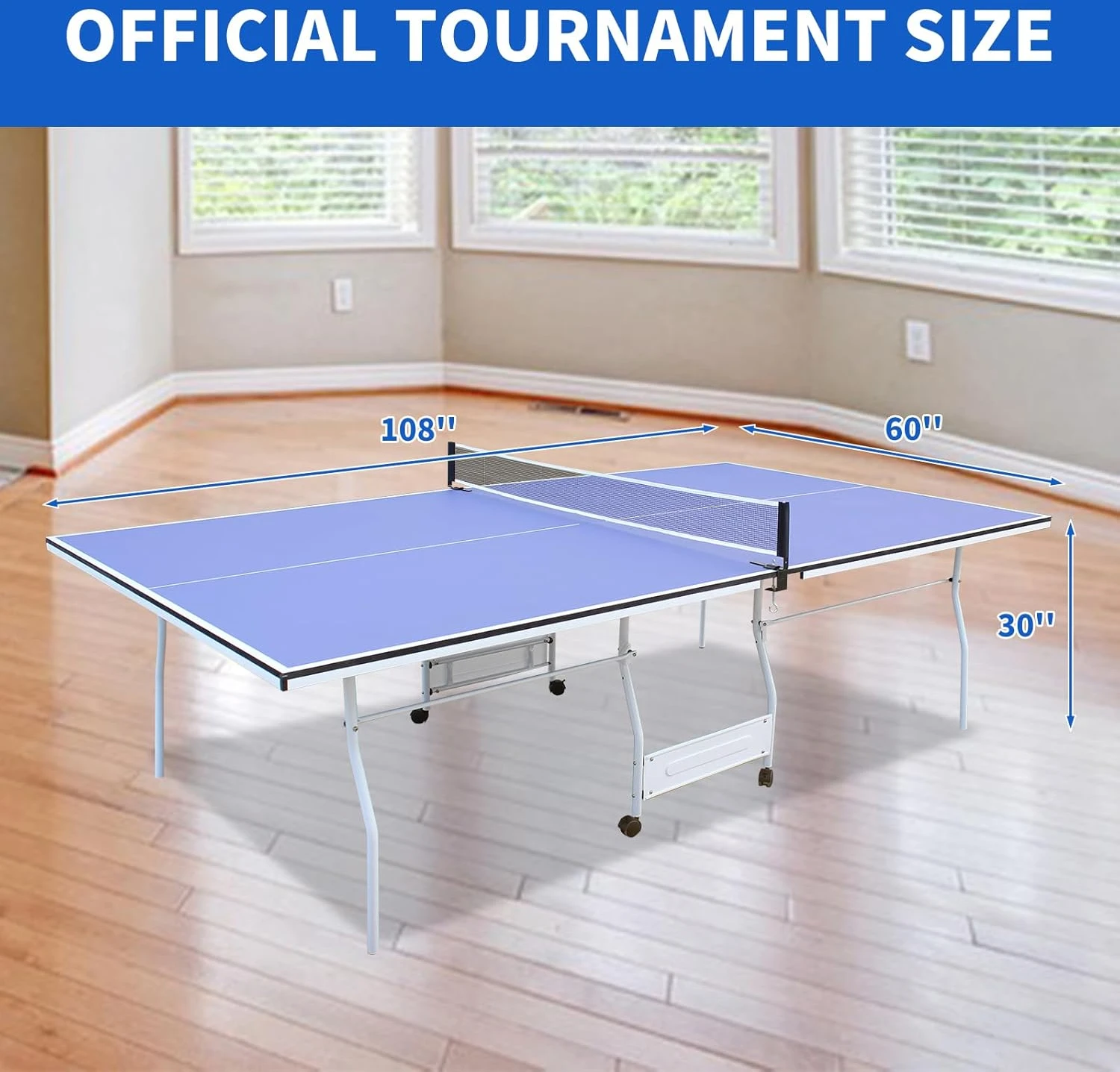 SculPong 9FT Table Tennis Table Set by All Sports Outlet - Image 2