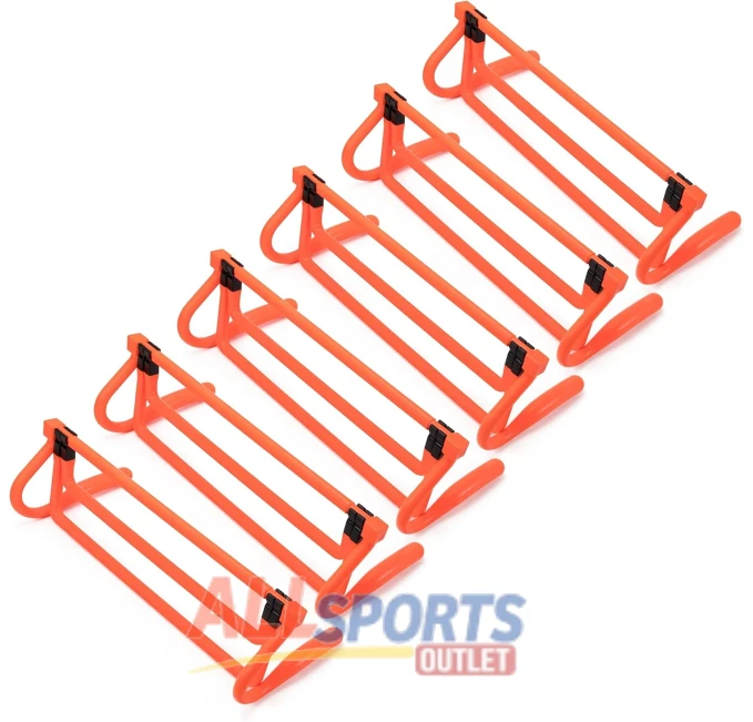 6-Pack Agility Hurdles with Carry Bag by All Sports Outlet