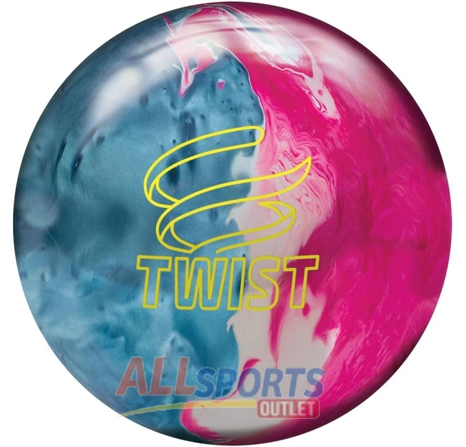 cBrunswick Twist Reactive Bowling Ball All Sports Outlet Sky Blue Pink