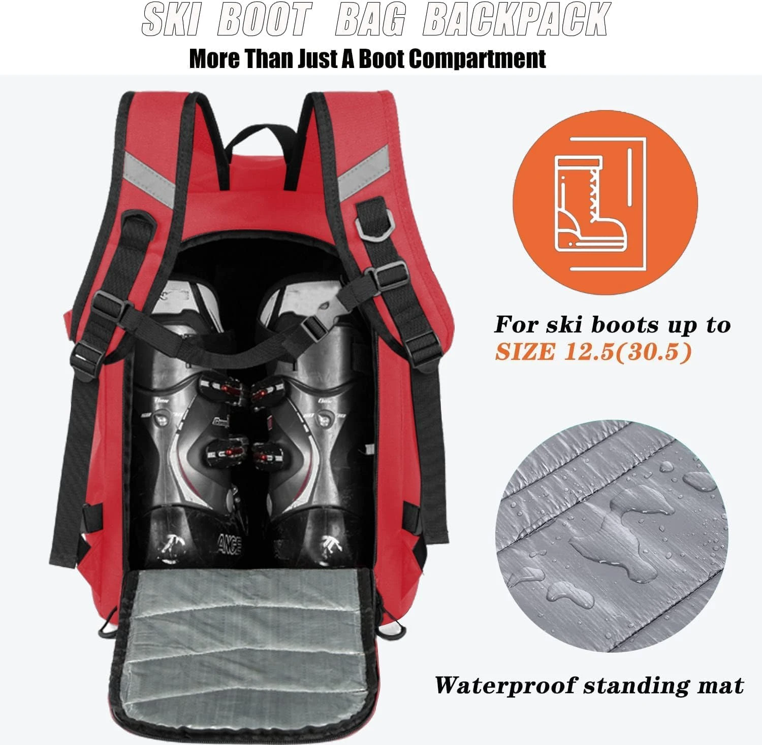 KEOFID 50L Waterproof Ski Boot Bag for Men and Women All Sports Outlet - Image 3