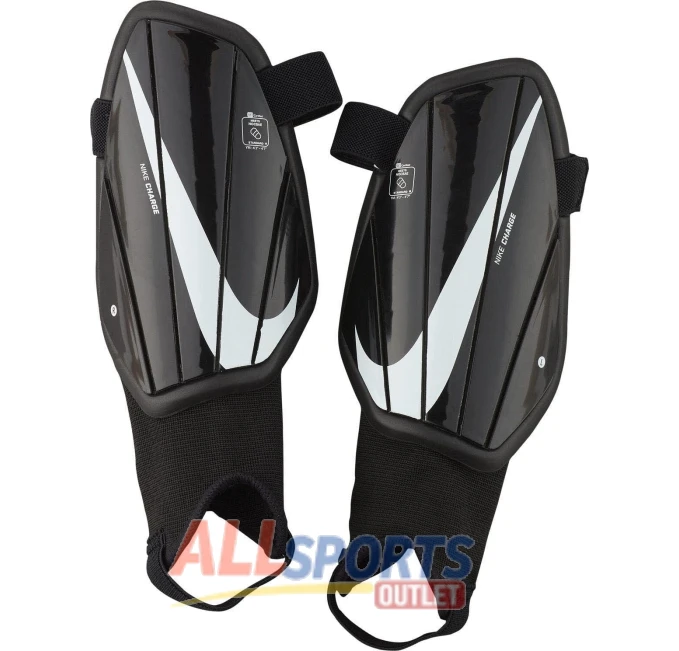 Charge Youth Shinguards Black YM at All Sports Outlet for Comfort
