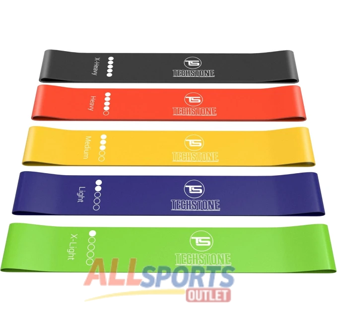 TechStone Resistance Bands Set for Home Gym Training All Sports Outlet