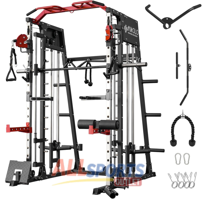Mikolo Smith Machine 2200lbs Squat Rack All Sports Outlet