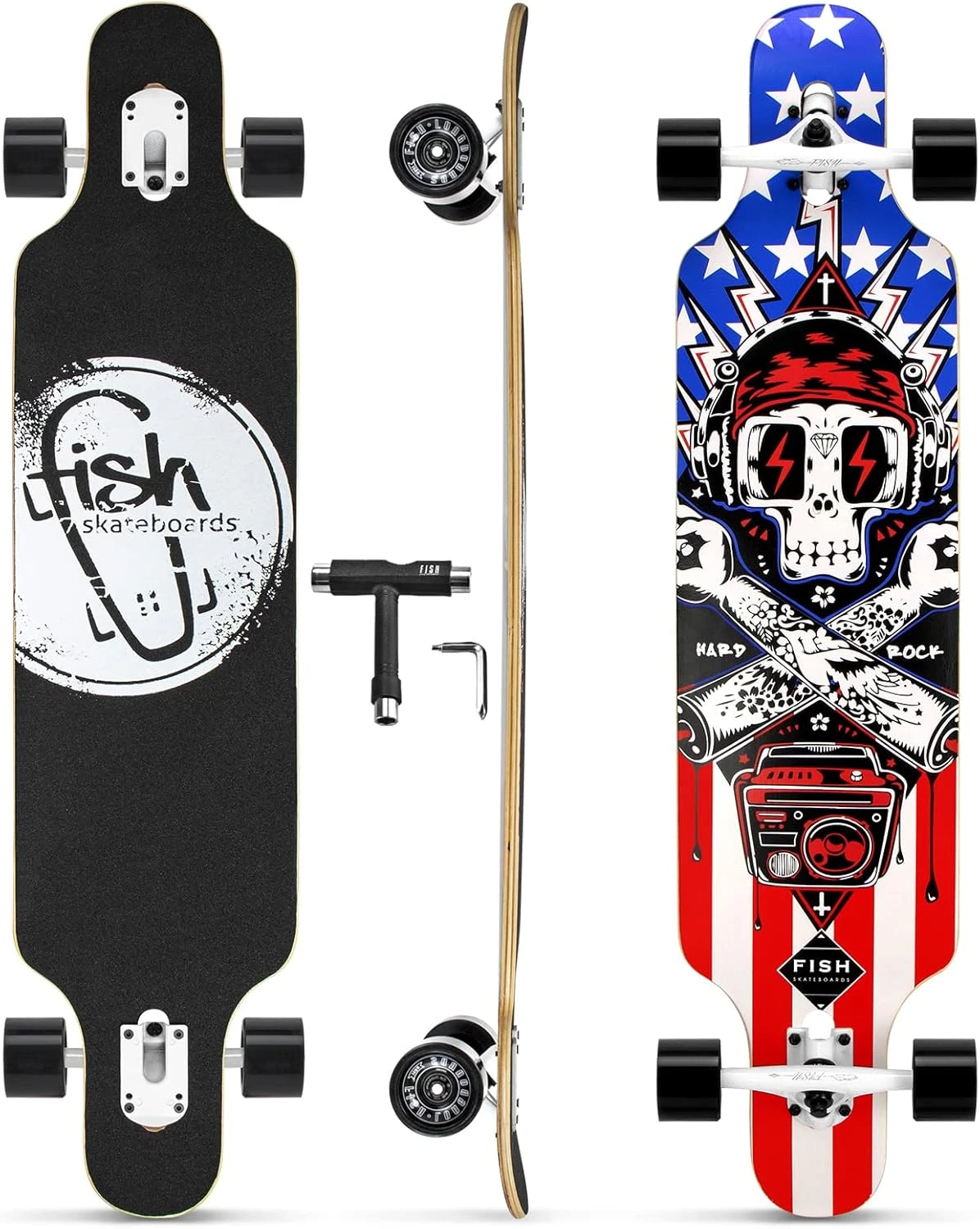 Longboard Complete Skateboard for Adults and Kids All Sports Outlet