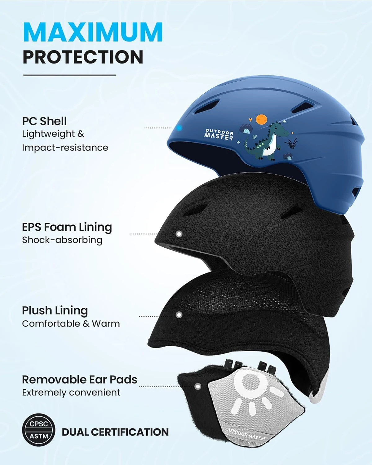 Durable Youth Snowboard Helmet All Sports Outlet Certified - Image 2