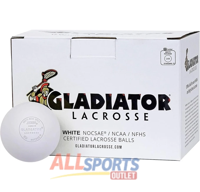 Gladiator Lacrosse Game Balls SEI Certified All Sports Outlet