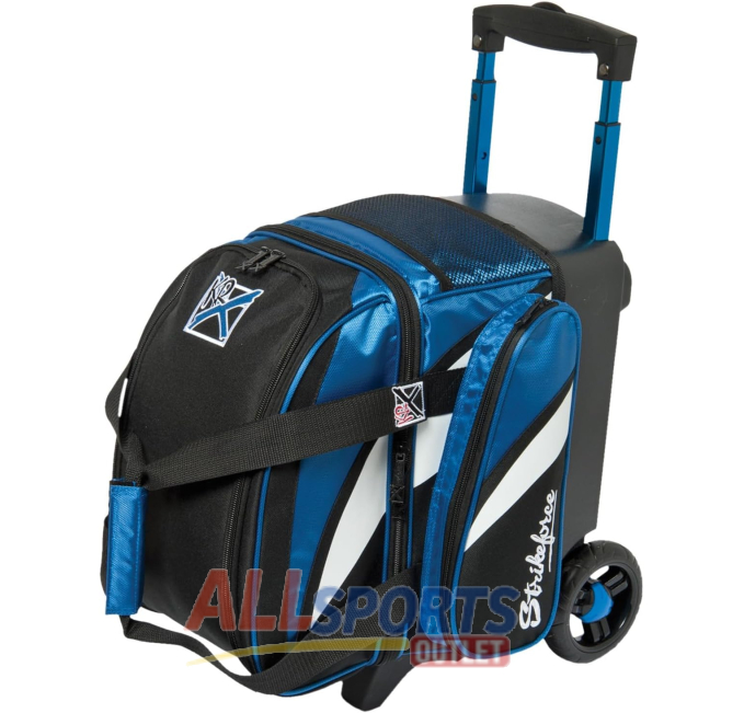 KR Strikeforce Cruiser Single Roller Bowling Bag Royal White Black All Sports Outlet
