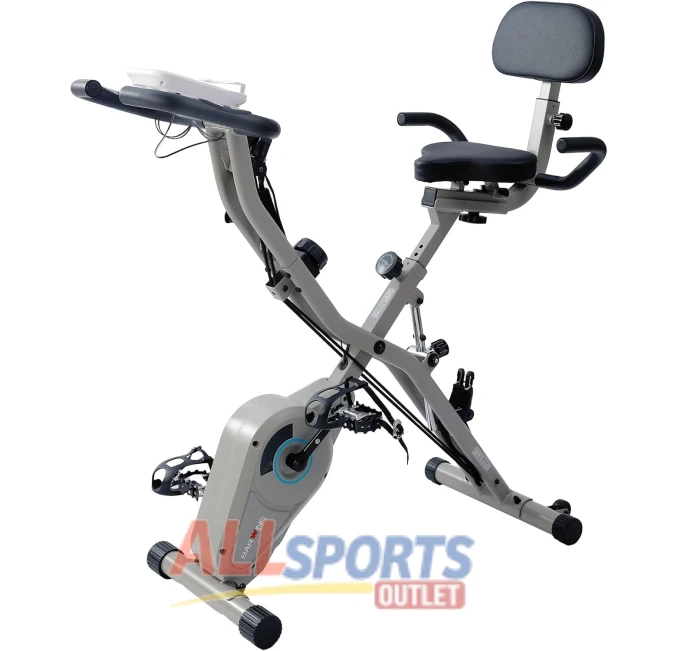 Exercise Bike Stationary All Sports Outlet 330LB Capacity Gray