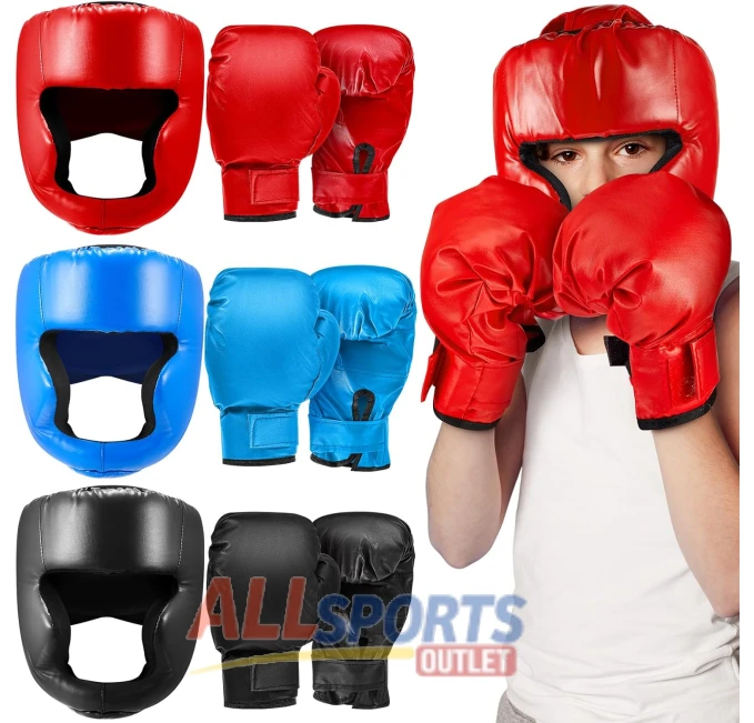 Kanayu Boxing Headgear and Gloves Set All Sports Outlet