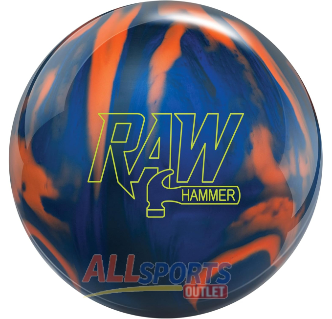 Hammer Raw 14lb Blue Black Orange Bowling Ball All Sports Outlet