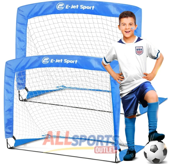 Fiberglass Soccer Goals Set of 2 for Solo Play All Sports Outlet