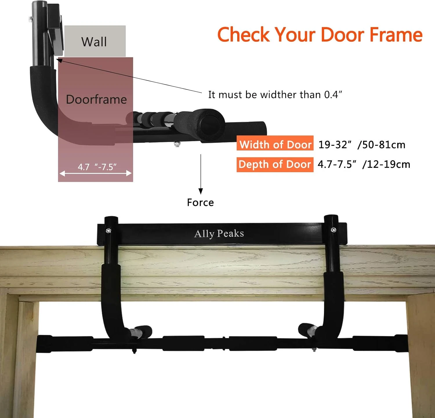 Pull Up Bar Multi Grip Strength for Home Gym All Sports Outlet - Image 4