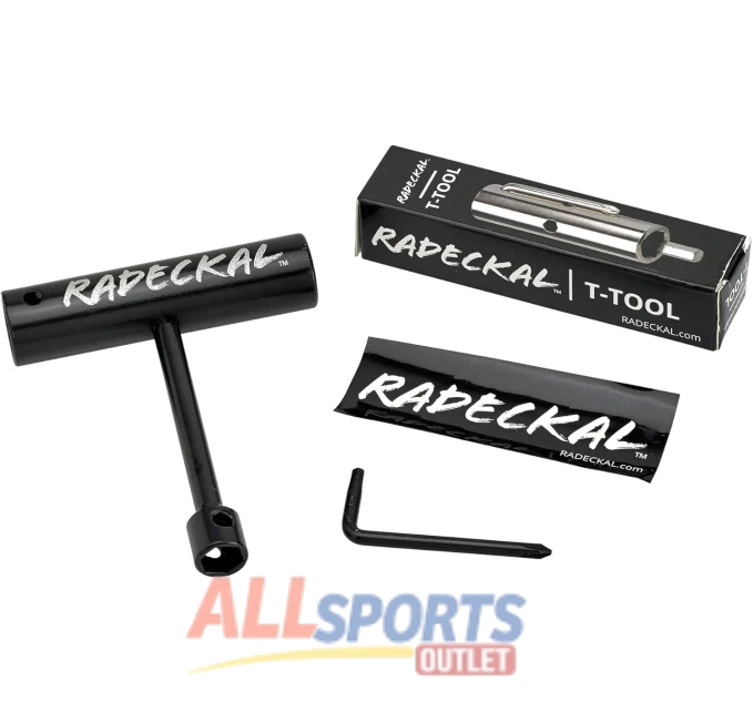 RADECKAL T Tool Compact Skate Tool for Mini Skateboards Longboards All Sports Outlet