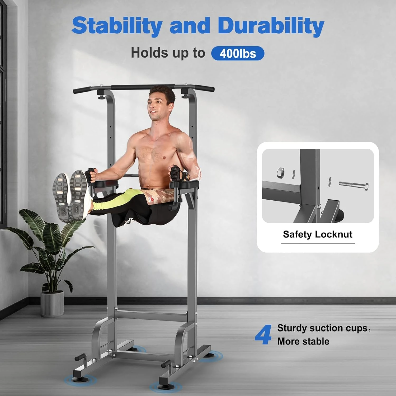 Power Tower Pull Up Bar Station for Strength Training All Sports Outlet - Image 2
