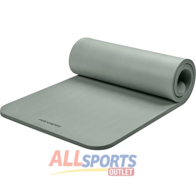 Retrospec Solana 1 Inch Non-Slip Yoga Mat with Nylon Strap All Sports Outlet