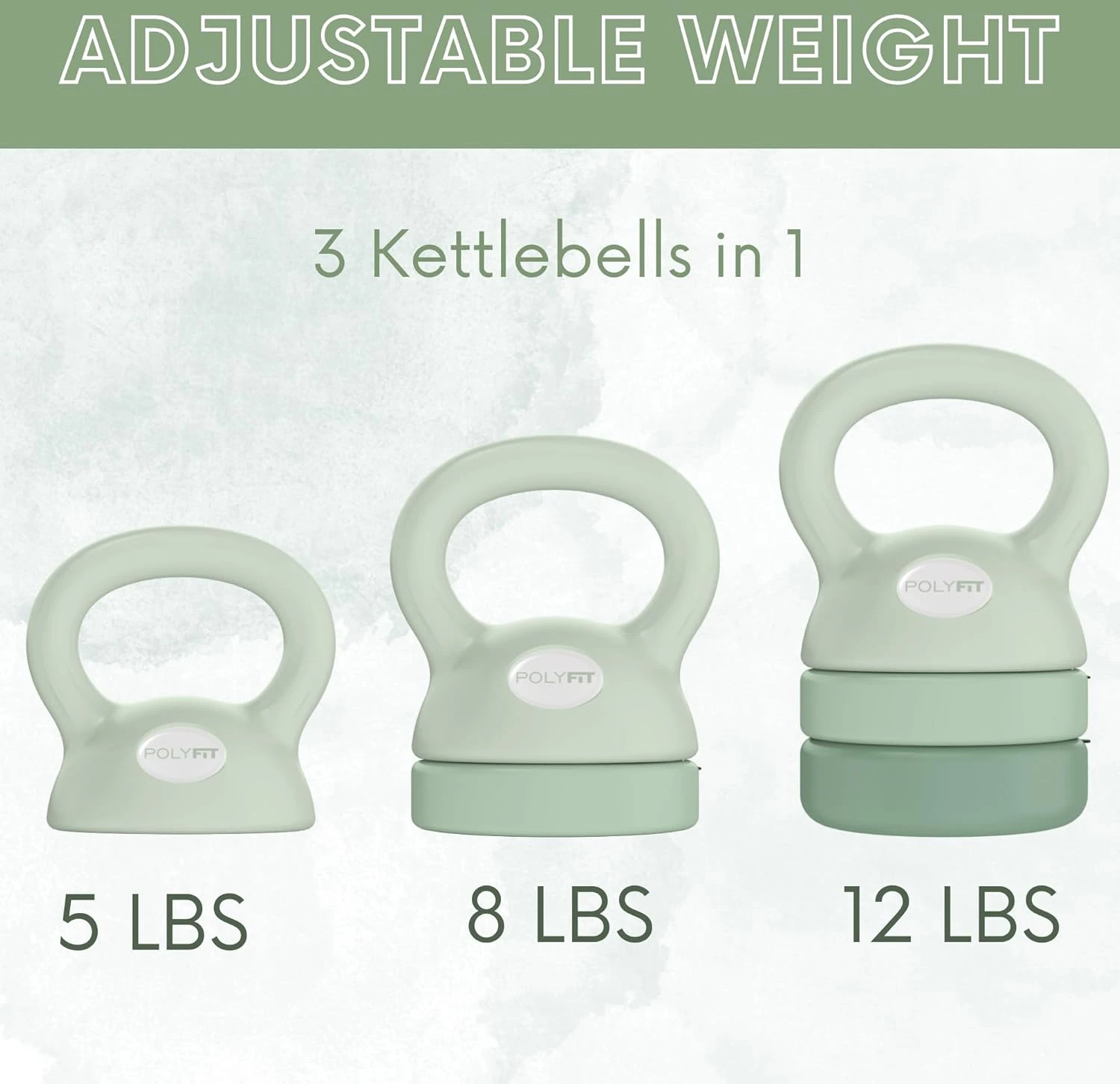 Polyfit Adjustable Kettlebell 5-12 lb All Sports Outlet - Image 2