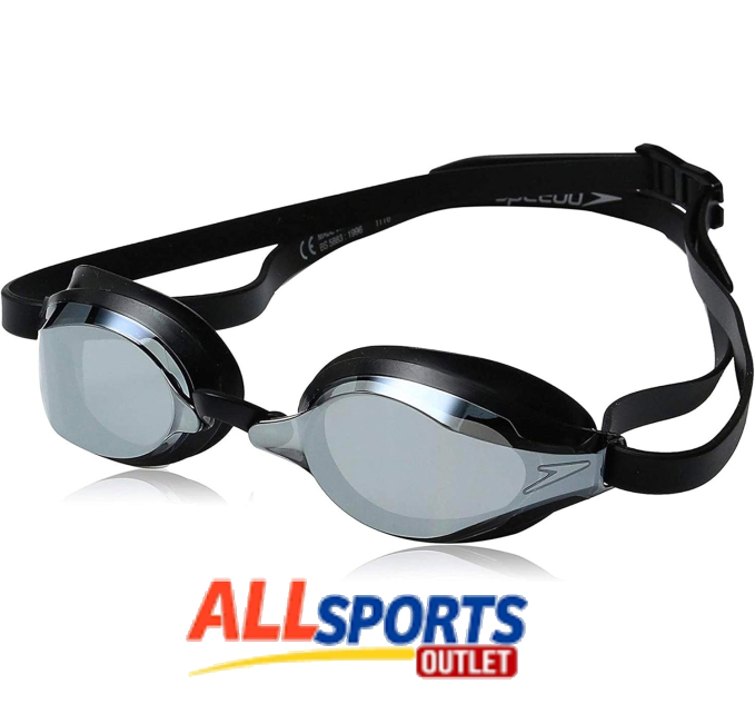 Speedo Swim Goggles Speed Socket 2.0 Black Silver All Sports Outlet