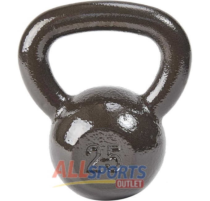 Fitvids 25 Pounds Solid Cast Iron Kettlebell All Sports Outlet