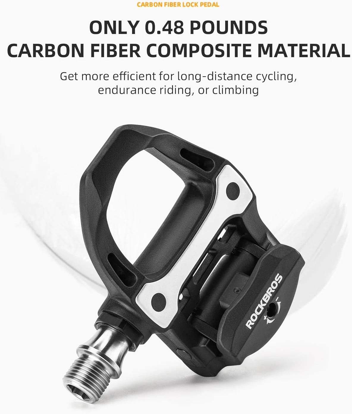 ROCKBROS Carbon Fiber SPD-SL Bike Pedals at All Sports Outlet - Image 2