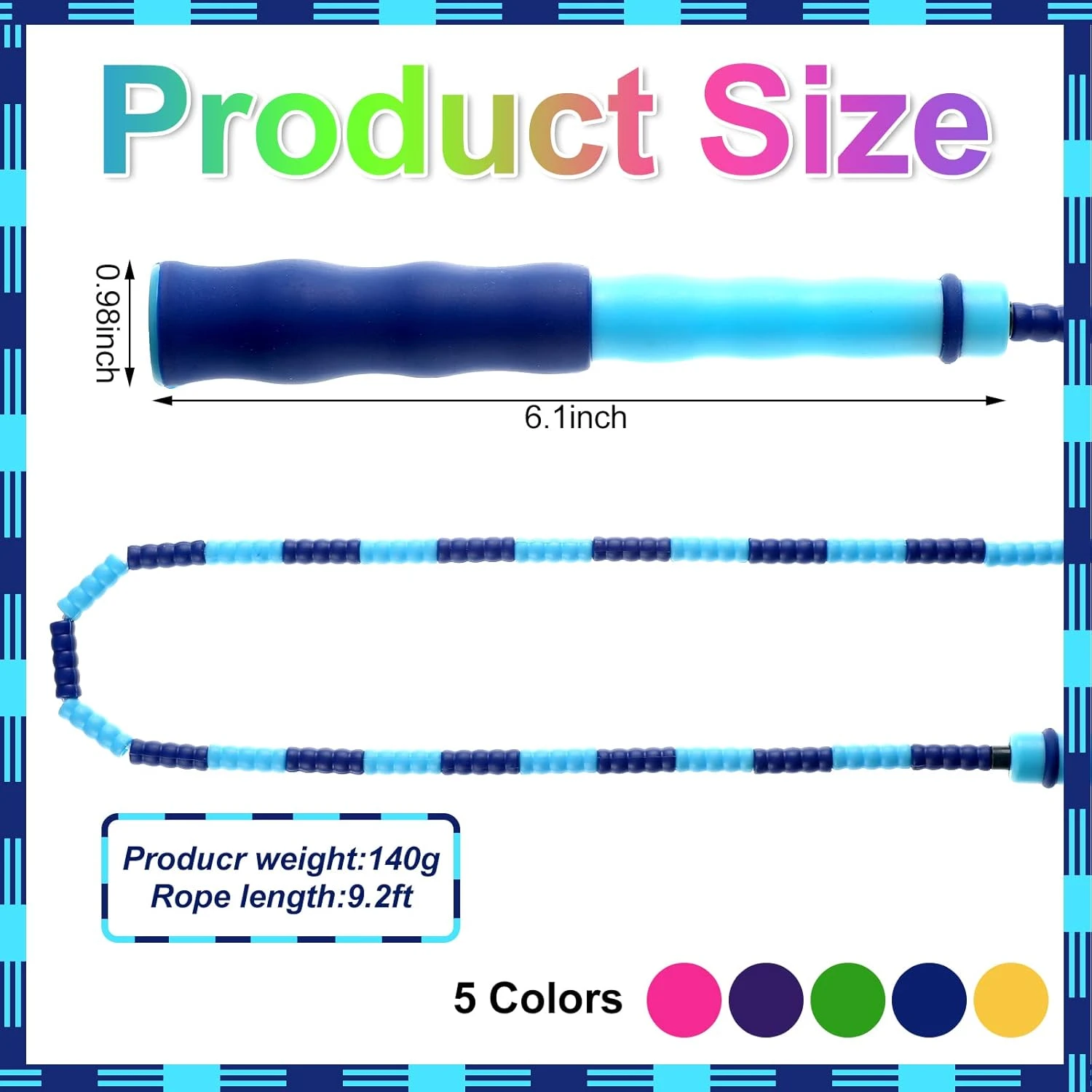 Jump Ropes for Exercise 9.2 Feet 20 Pack All Sports Outlet Kids Adults - Image 2