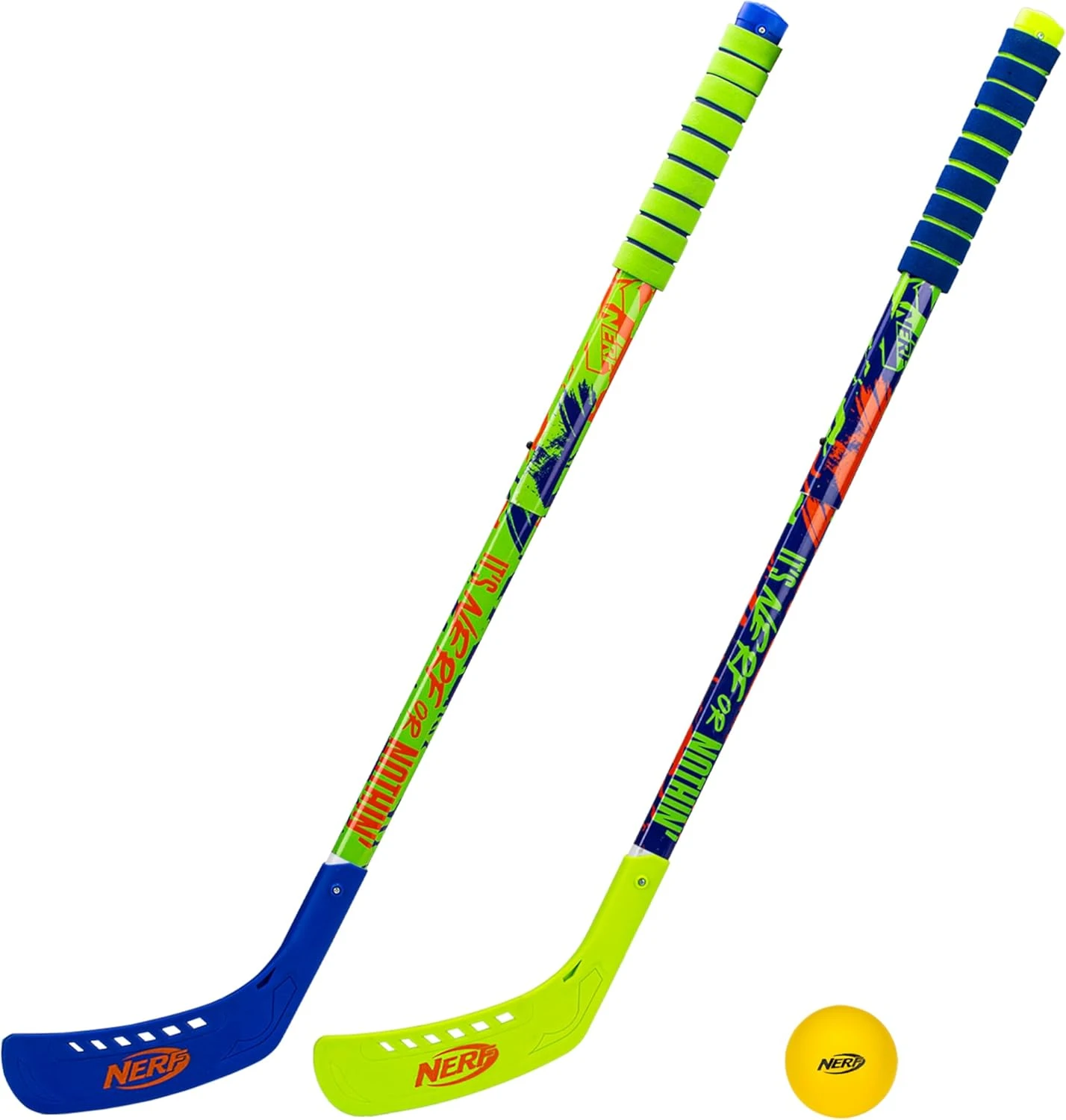 NERF Proshot Youth Hockey Sticks and Ball Set All Sports Outlet
