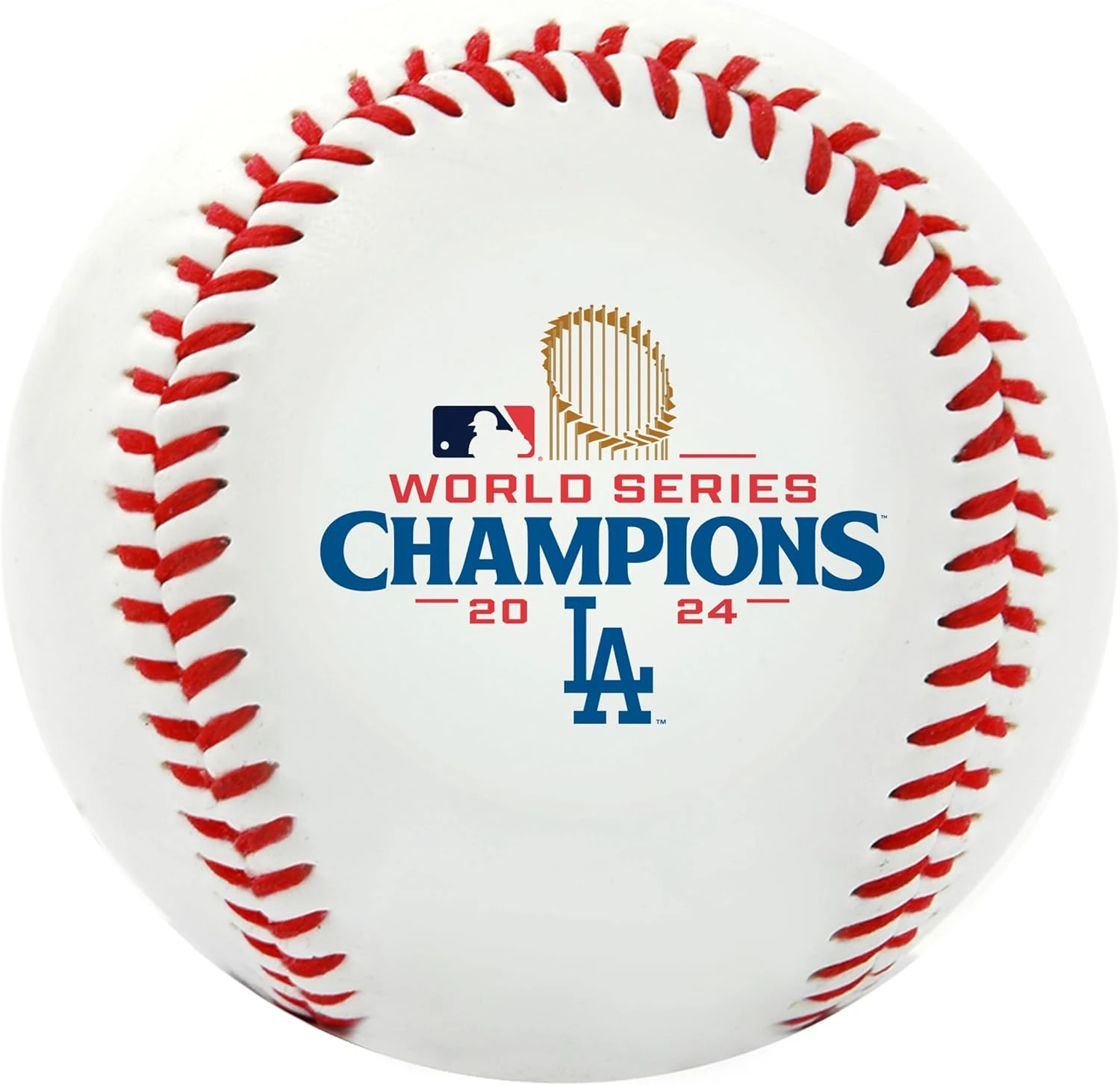 Rawlings 2024 World Series Dodgers Champions Ball White Vinyl All Sports Outlet - Image 2