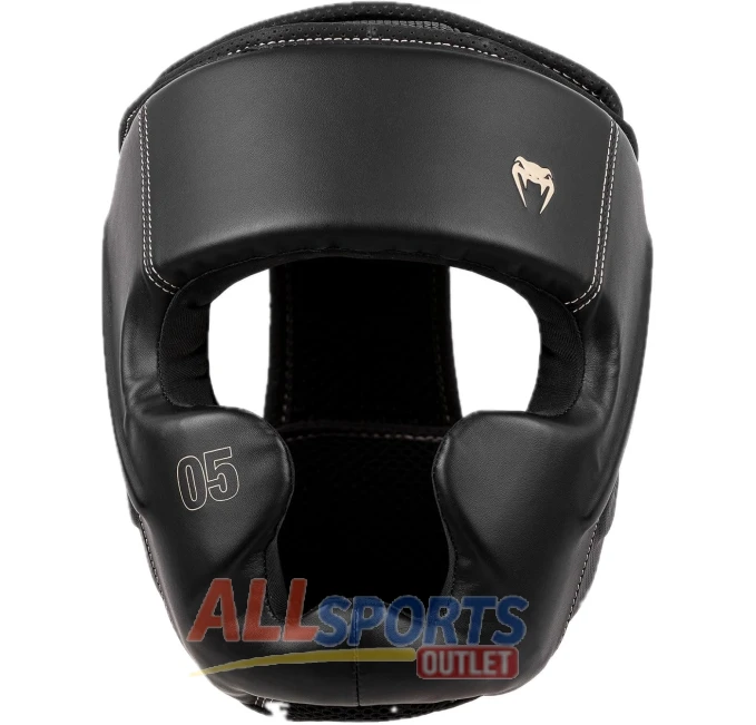 Venum Impact Evo Headgear Black by All Sports Outlet for Sparring