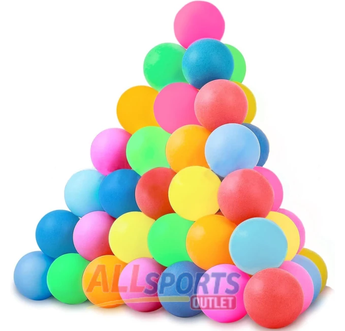 XIPEGPA 30 Pack Colored 40mm Ping Pong Balls by All Sports Outlet