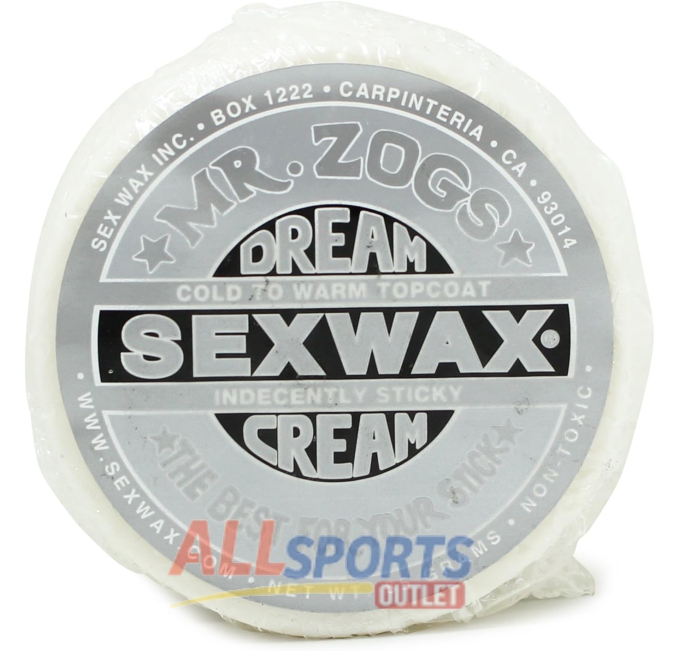 Sex Wax Dream Cream Cool Cold Surfboard Wax Silver All Sports Outlet