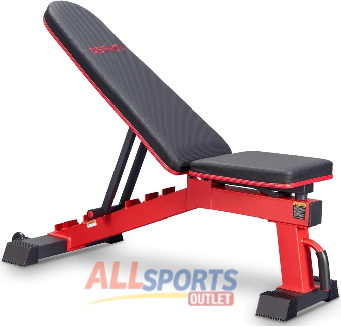DERACY Adjustable Weight Bench for Full Body Workout All Sports Outlet