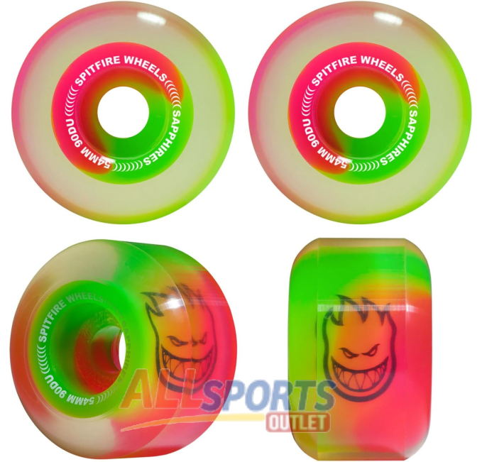 Spitfire Sapphires 90DU Skateboard Wheels All Sports Outlet
