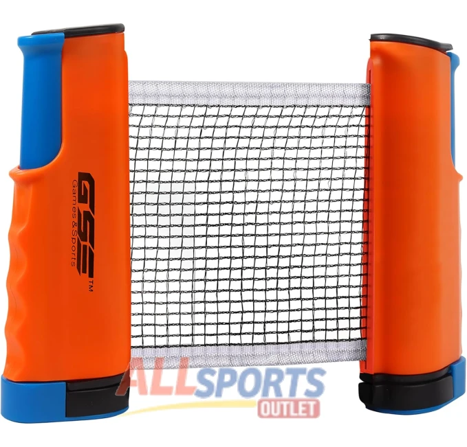 GSE Adjustable Retractable Ping Pong Net & Post All Sports Outlet