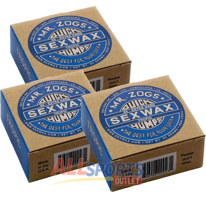 Sex Wax Quick Humps Coconut Tropical 6x Choose Temperature All Sports Outlet