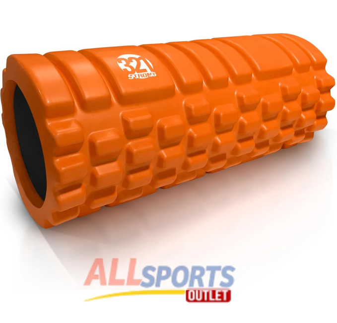 321 Strong Foam Roller Medium Density Deep Tissue Massager with 4K eBook Orange All Sports Outlet