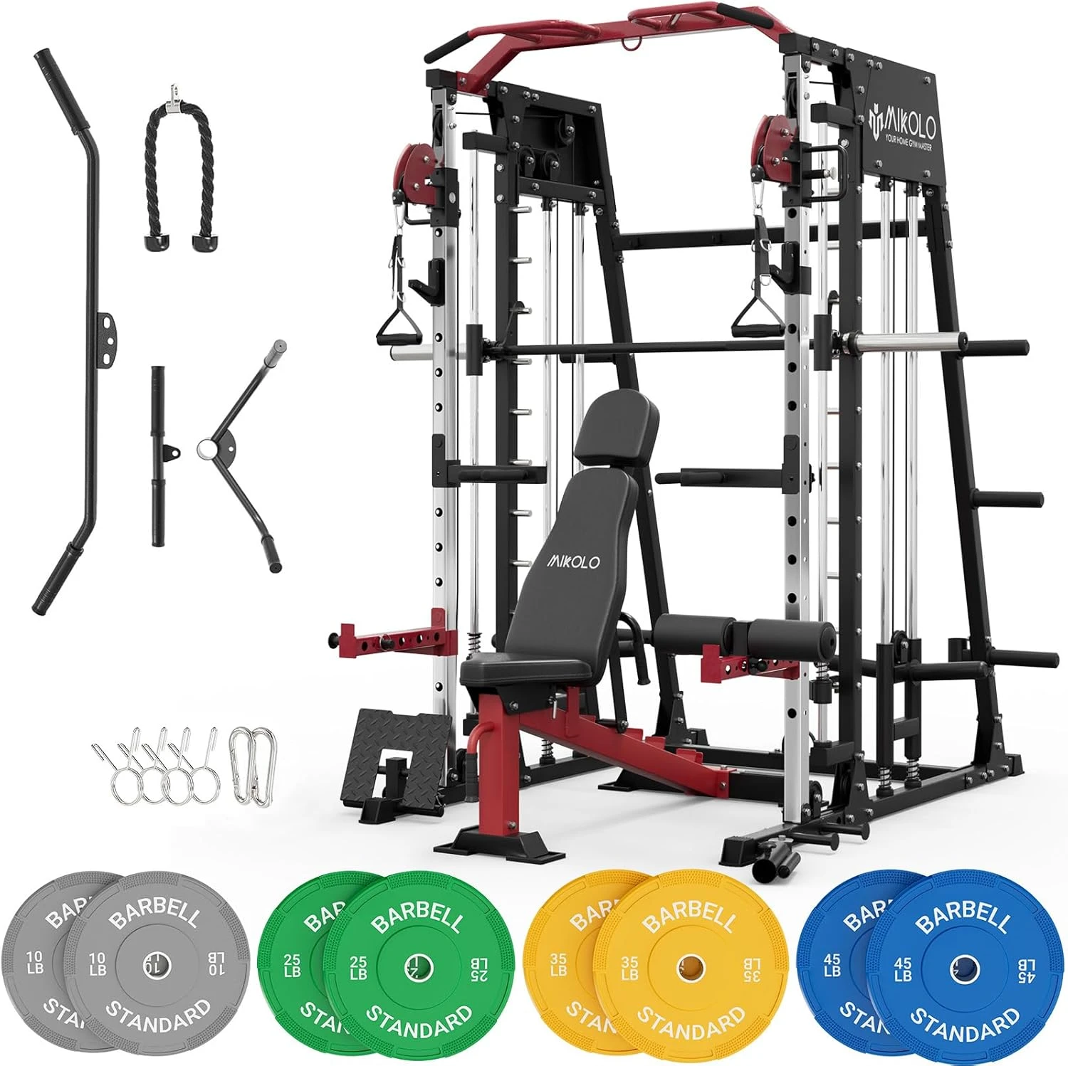 Mikolo Multi-Function Power Cage Squat Rack All Sports Outlet