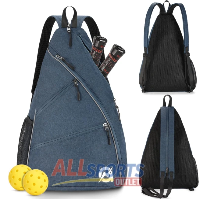 A11N Pickleball Bag All Sports Outlet Navy Reversible Sling Backpack