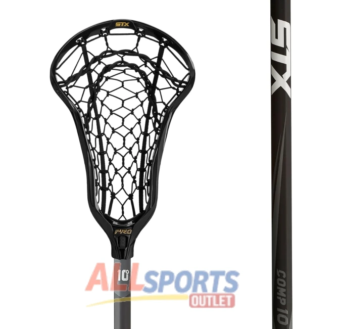 STX Lacrosse Crux Pro Women’s Complete Stick Black Lock Pocket All Sports Outlet