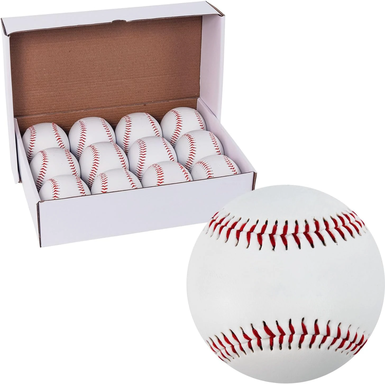 Forcebucket Baseballs 12 Pack Official Size Youth Training All Sports Outlet