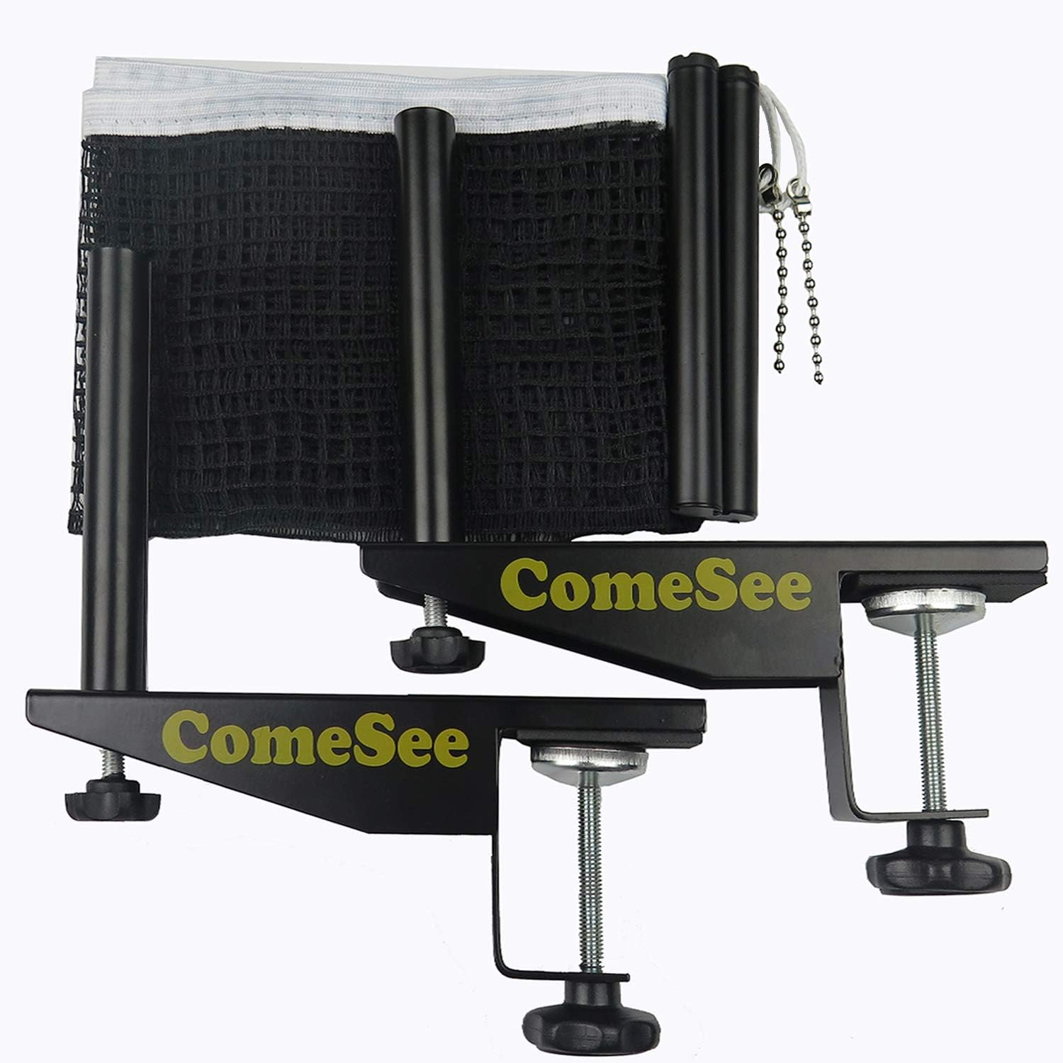 Comesee Professional Table Tennis Net Post Set Adjustable Clamp - Image 3